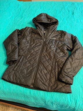 Columbia Copper Crest Black Quilted Hooded Puffer Jacket